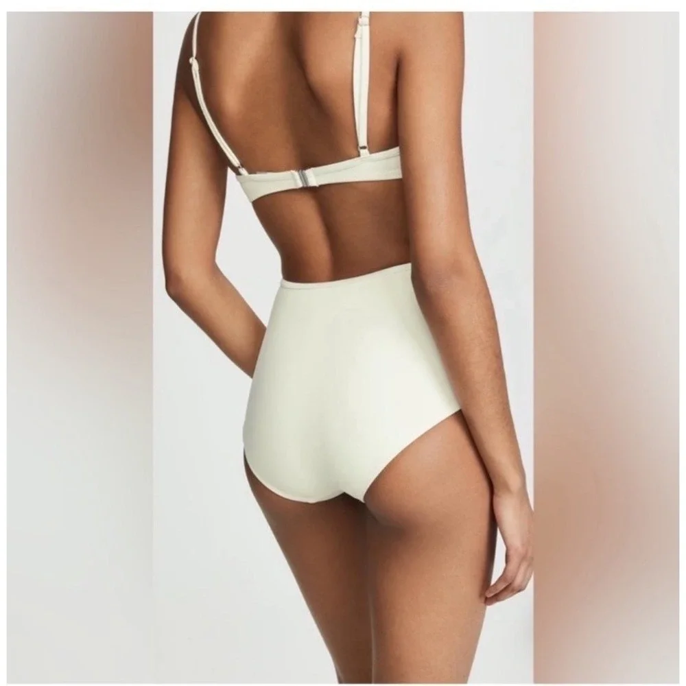 Solid & Striped The Jane Bikini‎ Top-Cream NudeSize Medium